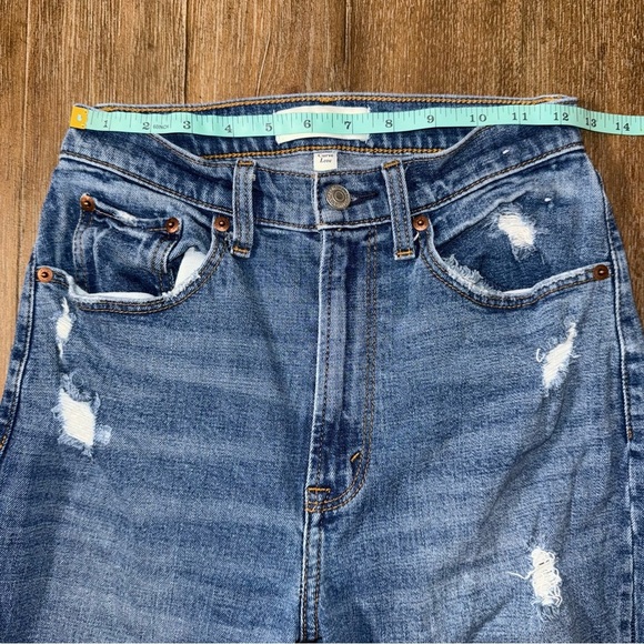 Abercrombie & Fitch 90s Straight Ultra High Rise Jeans Curve Love Distressed 26 - Picture 4 of 12